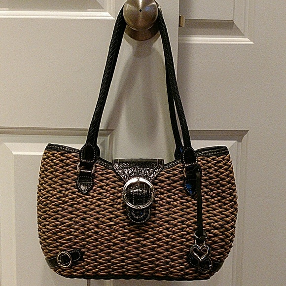 brighton basket weave purse